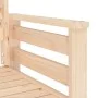 Gartenbank mit 2-Sitzer-Tisch aus massivem Kiefernholz von , Gartenbänke - Ref: Foro24-825156, Preis: 127,91 €, Rabatt: %