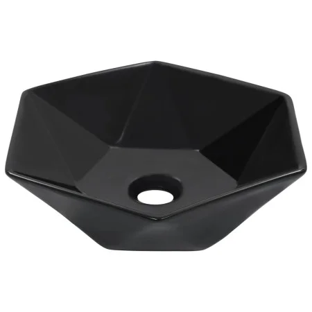 Washbasin 41x36.5x12 cm black ceramic by vidaXL, Sinks - Ref: Foro24-143914, Price: 62,65 €, Discount: %