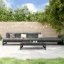 Gartenmöbel-Set 4-teilig aus massivem schwarzem Kiefernholz von , Gartensets - Ref: Foro24-3186596, Preis: 385,05 €, Rabatt: %