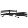 Gartenmöbel-Set 4-teilig aus massivem schwarzem Kiefernholz von , Gartensets - Ref: Foro24-3186596, Preis: 385,05 €, Rabatt: %