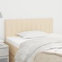Kopfteil aus cremefarbenem Stoff, 90 x 5 x 78/88 cm von , Kopf- und Fußteile - Ref: Foro24-346219, Preis: 40,06 €, Rabatt: %