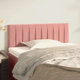 Cabecero de terciopelo rosa 90x5x78/88 cm de , Cabeceros y pies de cama - Ref: Foro24-346227, Precio: 48,30 €, Descuento: %