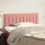 Pink velvet headboard 90x5x78/88 cm by , Headboards and footboards - Ref: Foro24-346227, Price: 49,22 €, Discount: %