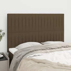 Kopfteile 4 Einheiten dunkelbrauner Stoff 72x5x78/88 cm von , Kopf- und Fußteile - Ref: Foro24-3116571, Preis: 99,47 €, Rabat...