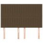 Cabeceros 4 unidades tela marrón oscuro 72x5x78/88 cm de , Cabeceros y pies de cama - Ref: Foro24-3116571, Precio: 99,47 €, D...