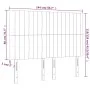 Headboards 4 units dark brown fabric 72x5x78/88 cm by , Headboards and footboards - Ref: Foro24-3116571, Price: 97,49 €, Disc...