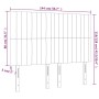 Kopfteile 4 Einheiten dunkelbrauner Stoff 72x5x78/88 cm von , Kopf- und Fußteile - Ref: Foro24-3116571, Preis: 99,47 €, Rabat...