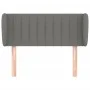 Kopfteil aus dunkelgrauem Stoff, 83 x 23 x 78/88 cm von , Kopf- und Fußteile - Ref: Foro24-3117357, Preis: 47,21 €, Rabatt: %