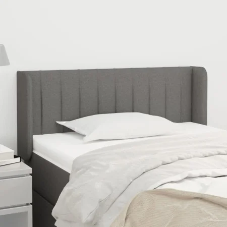 Kopfteil aus dunkelgrauem Stoff, 83 x 16 x 78/88 cm von , Kopf- und Fußteile - Ref: Foro24-3118981, Preis: 42,85 €, Rabatt: %