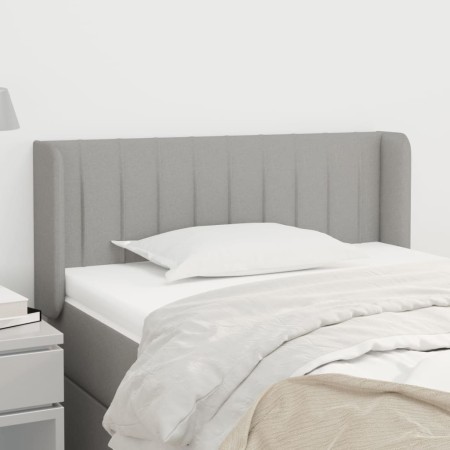 Kopfteil aus hellgrauem Stoff, 93 x 16 x 78/88 cm von , Kopf- und Fußteile - Ref: Foro24-3118988, Preis: 56,07 €, Rabatt: %