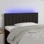 Cabecero con LED de tela negro 80x5x78/88 cm de , Cabeceros y pies de cama - Ref: Foro24-3121826, Precio: 37,97 €, Descuento: %