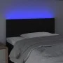 Cabecero con LED de tela negro 80x5x78/88 cm de , Cabeceros y pies de cama - Ref: Foro24-3121826, Precio: 37,97 €, Descuento: %