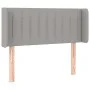 Light gray fabric headboard with LED 93x16x78/88 cm by , Headboards and footboards - Ref: Foro24-3123456, Price: 63,42 €, Dis...