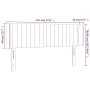 Dark brown fabric headboard with LED 147x16x78/88 cm by , Headboards and footboards - Ref: Foro24-3123475, Price: 68,87 €, Di...