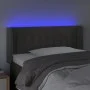 Dark gray velvet headboard with LED 93x16x78/88 cm by , Headboards and footboards - Ref: Foro24-3123511, Price: 57,44 €, Disc...