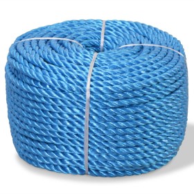 Cuerda torcida de polipropileno 8 mm 500 m azul