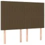 Bed frame with headboard in brown fabric 140x200 cm by , Beds and slatted bases - Ref: Foro24-3125222, Price: 209,51 €, Disco...