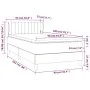 Box spring bed with cream fabric mattress 90x200 cm by , Beds and slatted bases - Ref: Foro24-3126938, Price: 282,28 €, Disco...