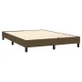 Box spring bed with dark brown fabric mattress 140x190 cm by , Beds and slatted bases - Ref: Foro24-3129868, Price: 432,24 €,...