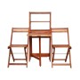 3-teiliges klappbares Bistro-Set massives Akazienholz von vidaXL, Gartensets - Ref: Foro24-44013, Preis: 171,42 €, Rabatt: %