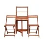3-teiliges klappbares Bistro-Set massives Akazienholz von vidaXL, Gartensets - Ref: Foro24-44013, Preis: 174,08 €, Rabatt: %
