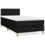 Box spring bed with black fabric mattress 90x200 cm by , Beds and slatted bases - Ref: Foro24-3140747, Price: 281,49 €, Disco...