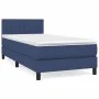 Box spring bed with blue fabric mattress 100x200 cm by , Beds and slatted bases - Ref: Foro24-3140199, Price: 318,70 €, Disco...