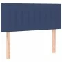 Box spring bed with blue fabric mattress 100x200 cm by , Beds and slatted bases - Ref: Foro24-3140199, Price: 318,70 €, Disco...