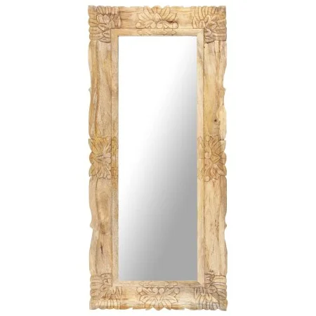 Solid mango wood mirror 110x50 cm by , Mirrors - Ref: Foro24-321637, Price: 122,04 €, Discount: %