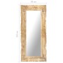 Solid mango wood mirror 110x50 cm by , Mirrors - Ref: Foro24-321637, Price: 124,30 €, Discount: %
