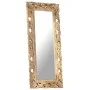 Brown hand carved mirror 110x50 cm solid mango wood by , Mirrors - Ref: Foro24-321640, Price: 125,33 €, Discount: %