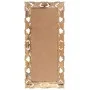 Brown hand carved mirror 110x50 cm solid mango wood by , Mirrors - Ref: Foro24-321640, Price: 125,33 €, Discount: %