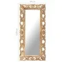 Brown hand carved mirror 110x50 cm solid mango wood by , Mirrors - Ref: Foro24-321640, Price: 125,33 €, Discount: %