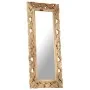 Brown hand carved mirror 110x50 cm solid mango wood by , Mirrors - Ref: Foro24-321640, Price: 125,33 €, Discount: %