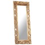 Brown hand carved mirror 110x50 cm solid mango wood by , Mirrors - Ref: Foro24-321640, Price: 127,96 €, Discount: %