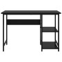 MDF and black metal computer desk 105x55x72 cm by , Desks - Ref: Foro24-20550, Price: 76,04 €, Discount: %