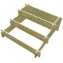 Jardinera con 3 niveles de madera impregnada 90x90x35 cm de , Maceteros y jardineras - Ref: Foro24-41916, Precio: 44,56 €, De...