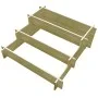 Planter with 3 levels of impregnated wood 90x90x35 cm by , Pots and planters - Ref: Foro24-41916, Price: 42,57 €, Discount: %