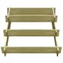 Planter with 3 levels of impregnated wood 90x90x35 cm by , Pots and planters - Ref: Foro24-41916, Price: 42,57 €, Discount: %