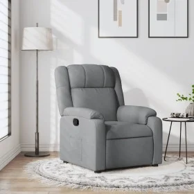 Light Gray Fabric Recliner by , Armchairs - Ref: Foro24-373536, Price: 178,04 €, Discount: %