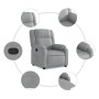 Light Gray Fabric Recliner by , Armchairs - Ref: Foro24-373536, Price: 201,65 €, Discount: %