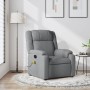 Light Gray Fabric Massage Recliner by , Armchairs - Ref: Foro24-373548, Price: 232,37 €, Discount: %