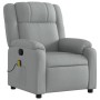 Light Gray Fabric Massage Recliner by , Armchairs - Ref: Foro24-373548, Price: 232,37 €, Discount: %