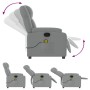 Light Gray Fabric Massage Recliner by , Armchairs - Ref: Foro24-373548, Price: 232,37 €, Discount: %
