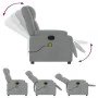 Light Gray Fabric Massage Recliner by , Armchairs - Ref: Foro24-373548, Price: 212,04 €, Discount: %