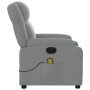 Light Gray Fabric Massage Recliner by , Armchairs - Ref: Foro24-373548, Price: 232,37 €, Discount: %