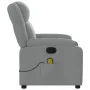Light Gray Fabric Massage Recliner by , Armchairs - Ref: Foro24-373548, Price: 212,04 €, Discount: %
