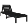Sonnenliegen 2 Einheiten aus massivem schwarzem Kiefernholz 199,5 x 60 x 74 cm von , Liegen - Ref: Foro24-825074, Preis: 158,...
