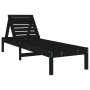 Tumbonas 2 unidades madera maciza de pino negro 199,5x60x74 cm de , Tumbonas - Ref: Foro24-825074, Precio: 159,85 €, Descuent...