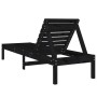 Tumbonas 2 unidades madera maciza de pino negro 199,5x60x74 cm de , Tumbonas - Ref: Foro24-825074, Precio: 159,85 €, Descuent...